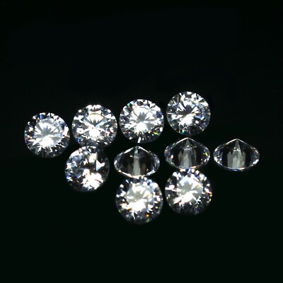 Natural 1.50 mm Round Brilliant Cut D Color VVS1 White Diamond 10 Pc Lot