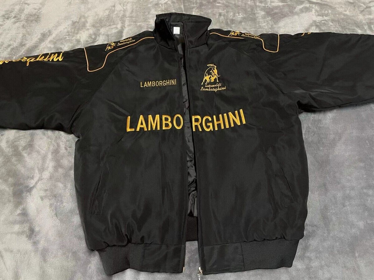 Lamborghini Racing Jacket F1 Brand New Embroidered Padded Lamborghini Racing Jacket F1 Brand New Embroidered Padded