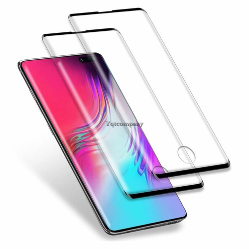 2 PACK Samsung Galaxy S10 Plus 5G Full Coverage Tempered Glass Screen Protector - Picture 14 of 16