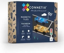 CONNETIX 2 Piece Rainbow Car Pack  * Award Wining * STEAM *