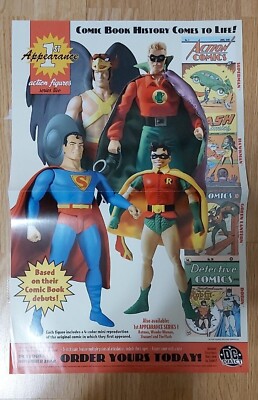 DC Direct 1st Appearance Action Figures Ser. Promo Poster / 11''x17'' / 2004 / FN