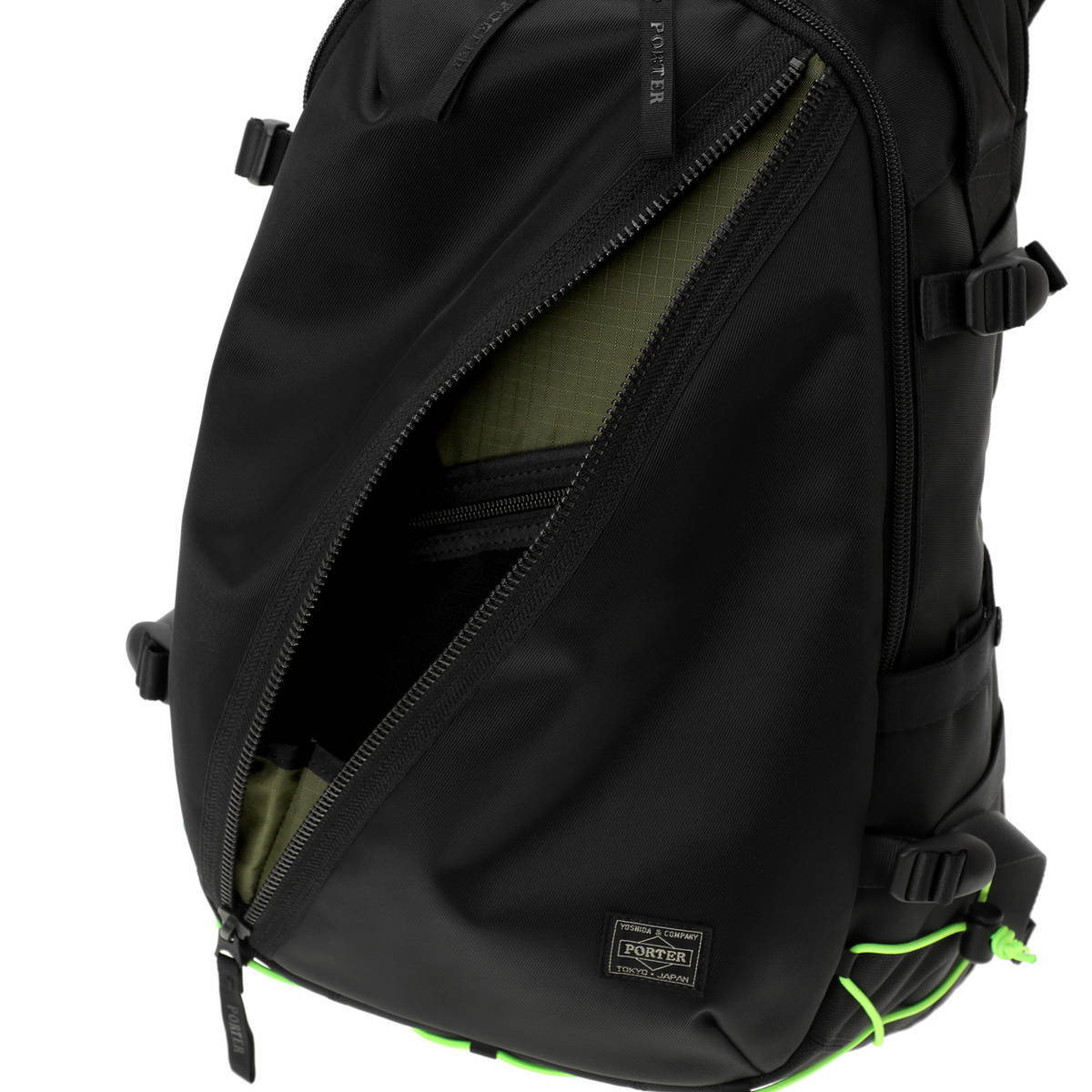 Porter Things Backpack Yoshida Rucksack Zip Closure Black Porter Things Backpack Yoshida Rucksack Zip Closure Black