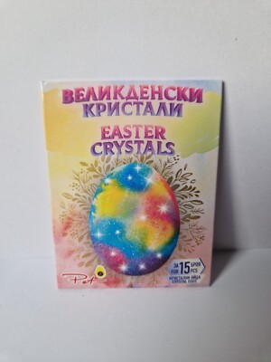 Kristalle Glitzer für Ostern dekorierte Eier Ei färben Farbe Eier Kunst Glanz
