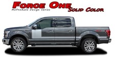 2015-2020 Force One F-150 Solid Side Door Hockey Decals Stripes Vinyl Graphics