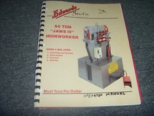 Edwards 50-Ton JAWS IV Ironworker Owner Operator Manual User Guide xz