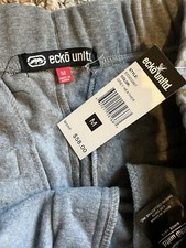 NWT ECKO UNLTD PLAYMAKER JOGGER PANT MEN'S MIX LOGO PRINT WITH POCKETS