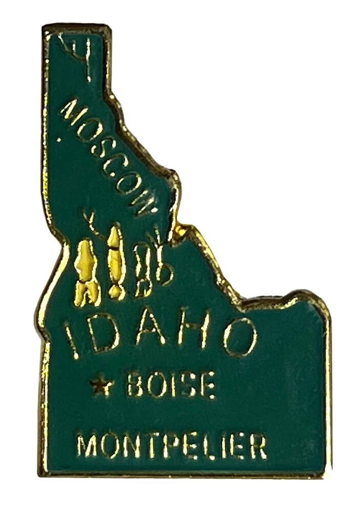 Wholesale Lot of 50 Idaho Enamel State Map Hat Cap Lapel Pin (ACE - 613)