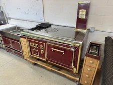 Molteni Luxury Range Island Brass Red Bespoke Italian La Cornue Officine Gullo