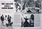 BURT LANCASTER = 4 PAGES 1973 SPANISH CLIPPING