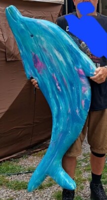 Hand carved Acrylic Dolphin