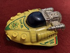 TW YOSHIYA 663 SPACE FLYING SAUCER 196 TOY JAPAN 1960'S U.F.O FRICTION