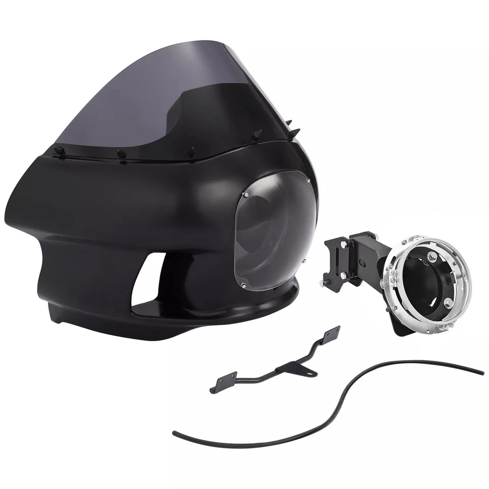 Front Upper Fairing Headlight Mount Windshield For Harley Dyna Wide Glide 06-17 Foto 3 de 4