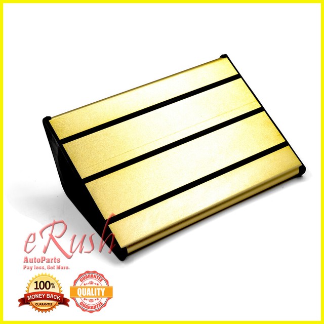 UNIVERSAL Triangle Aluminum Gold Foot Rest Pedel For Office Roadtrip