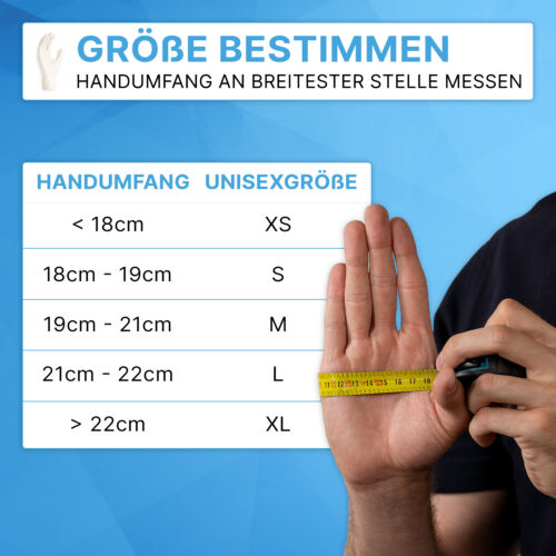 Nitril Handschuhe Weiß Einweg Handschuhe ARNOMED Einmal Handschuhe Gr. XS-XL - Bild 6 von 6