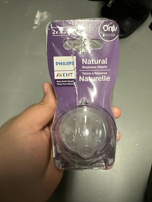 NEW 4 Pack Philips Avent Natural Response Baby Bottle Nipples 3m+