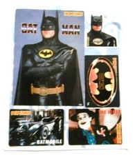 Werbe-Aufkleber Set Batman DC Comics Popcorn Heftbeilage 80er Joker Batmobile