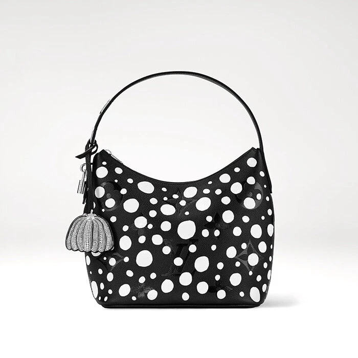 LOUIS VUITTON YK Marshmallow Bag M46391 Black Hand Shoulder Purse 