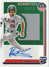 2022 Kevin Parada Panini USA Baseball Stars Stripes #SIL-KP Auto Patch /250 Mets