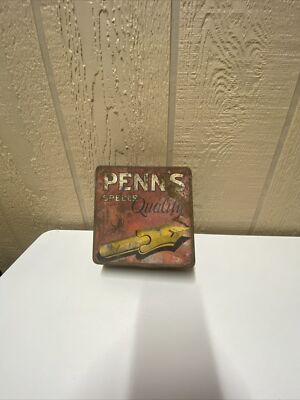 spell tobacco ANTIQUE ADVERTISING TIN PENN'S SPELL QUALITY TOBACCO TIN NICE VINTAGE CIGAR  BOX