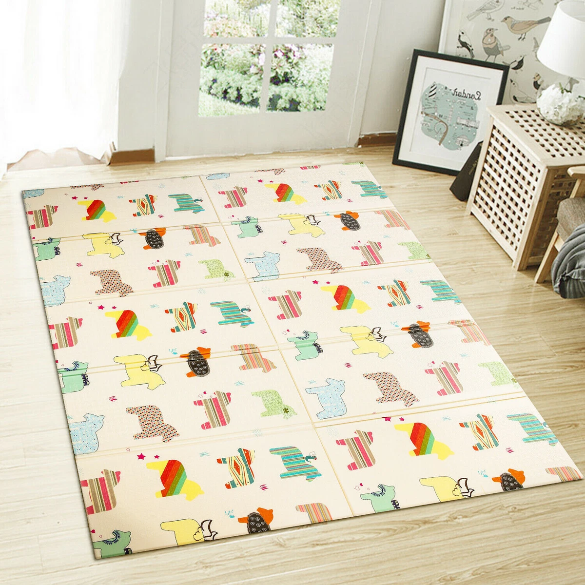 Extra Large Waterproof Foam Padded Play Mat for Babies Play