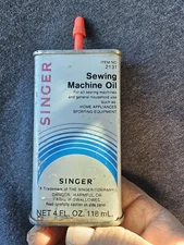 VINTAGE SINGER SEWING MACHINE OIL TIN CAN FOR ALL SEWING MACHINES