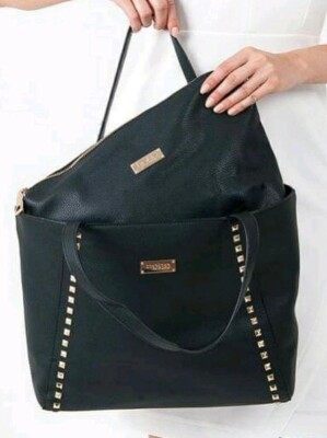 Zip Tote & Satchel Crossbody Insert Black bebe Jane Studded Two For One RGT  