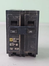 Square D Hom10KA 2 Pole Circuit Breaker 45 Amp L-5088 D17