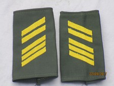 Bw Marine Rangschlaufen: Oberstabsgefreiter,  gold /  olivgrün