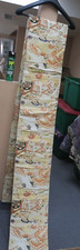 VINTAGE BUT NEW JAPANESE BROCADE OBI SASH KIMONO 12" X 158" DOUBLE SIDED CRANES