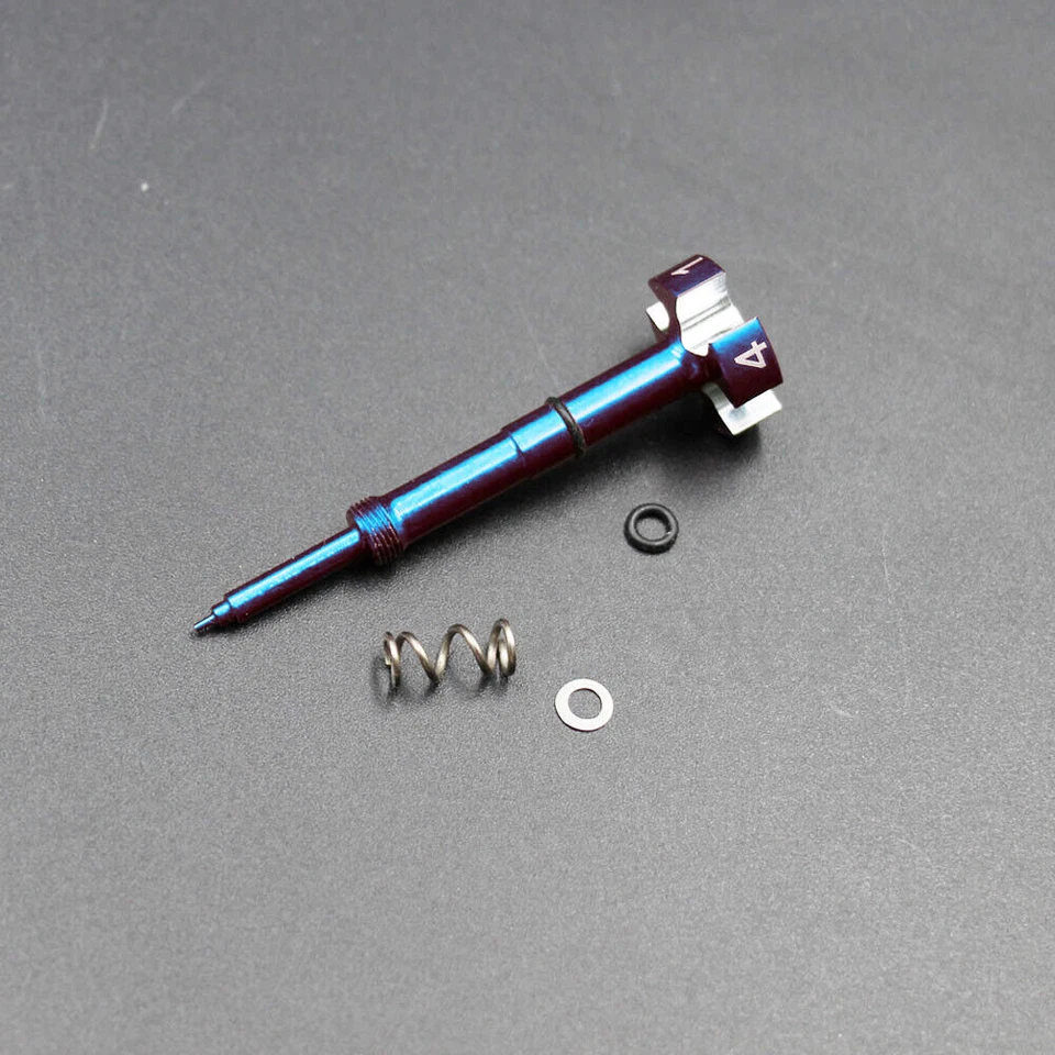 Hágalo usted mismo Metal Azul Fácil Ajuste Mezcla de Combustible Tornillo Moto ATV FCR Carburador de Aire Foto 2 de 4