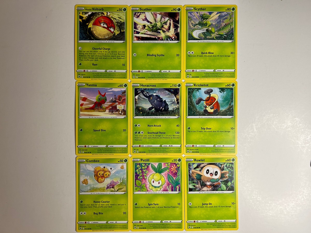 Pokmon TCG: Astral Radiance Set Card Lot - 42 Count - ALL Common Cards