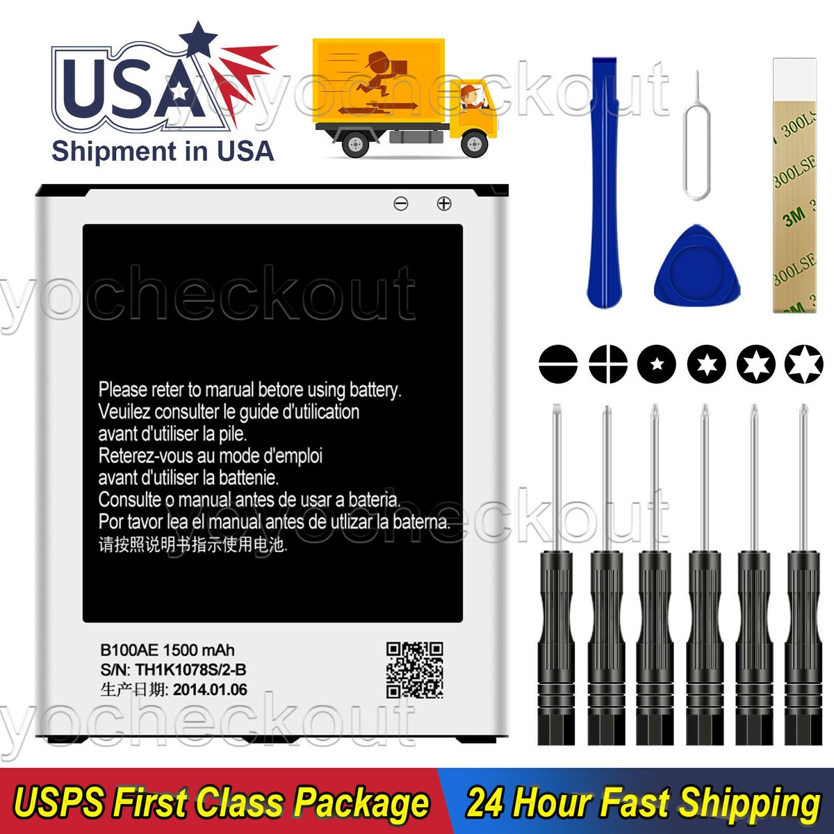 B100AE For Samsung Galaxy Ace S7275 S7390 S7392 GT-S7270 GT