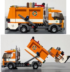 LEGO 7991 City Garbage Truck Recycling Minifig Building Set