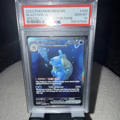 2023 Pokemon Mew EN #200 Blastoise ex Special Illustration Rare PSA 10 GEM MINT