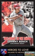 2022 Topps Welcome to the Show Johnny Bench #WTTS-44 Cincinnati Reds