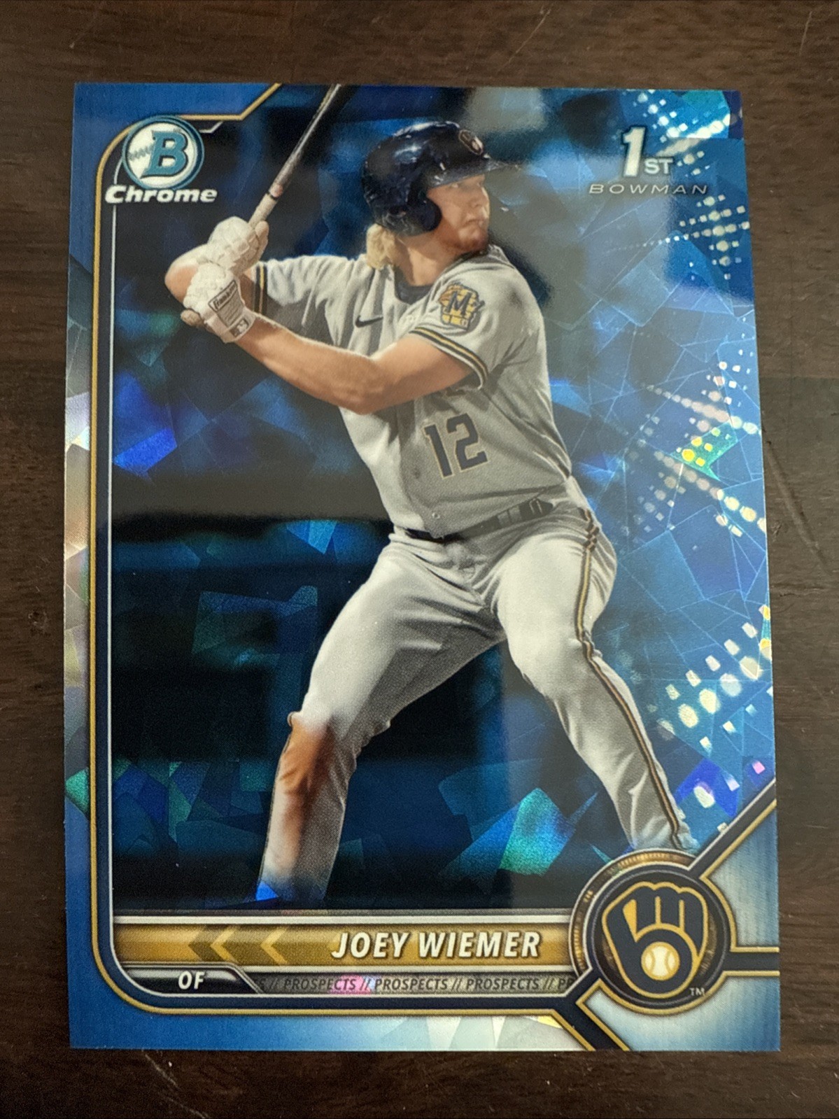 2022 Bowman Chrome Sapphire Edition - Prospects Joey Wiemer #BCP-207 (RC) B10