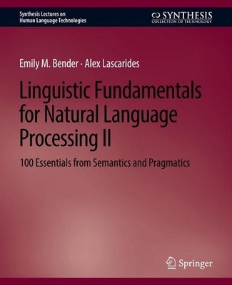 Emily M. Bender Ale Linguistic Fundamentals for Natural Language P (Taschenbuch)