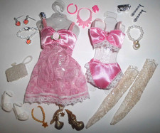 %**Schöne Barbie Kleidung+Accessoires*Dessous*Strümpfe*Schmuck*Schuhe*Tasche**%