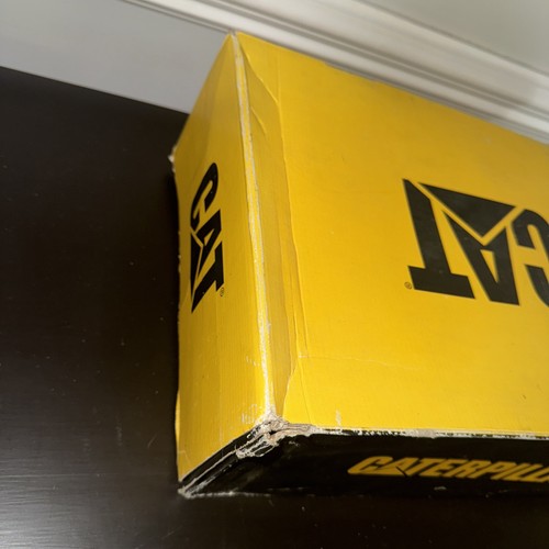 CATERPILLAR Oversee Steel Toe Work Shoe P90015 Black Leather Lace Up ERGO Sz 14 - Picture 11 of 13