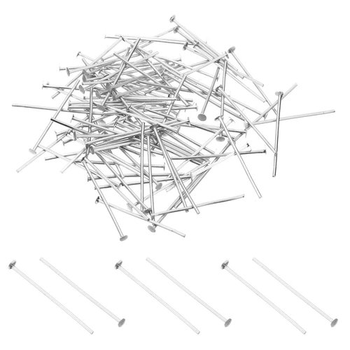 Pack of 500 1.18x0.12 Aluminum Chandelier Connector Pins Silver -