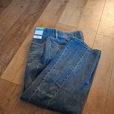 New Women's size 20W TERRA  SKY Dark Wash Plus Jeans 27" inseam 44" waist