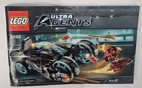Lego 70162 Ultra Agents: Infearno Interception 100% COMPLETE Minifigs Box Manual