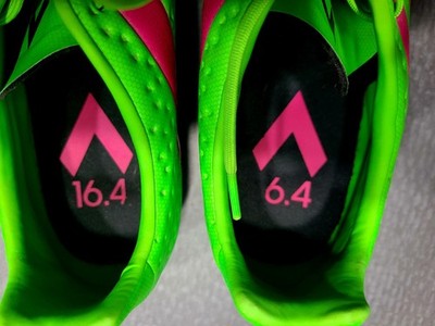 ADIDAS SGC 753002 11/15 ACE 16.4 FXG NEON GREEN PINK SOCCER CLEATS
