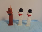 Set Of 3 2012 Christmas PEZ 1 Reindeer And 2 Snowmen Empty — photo 2