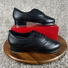 Size 14 M Capezio Roxy Tap Women s Professional Dance Shoes Black Leather 960