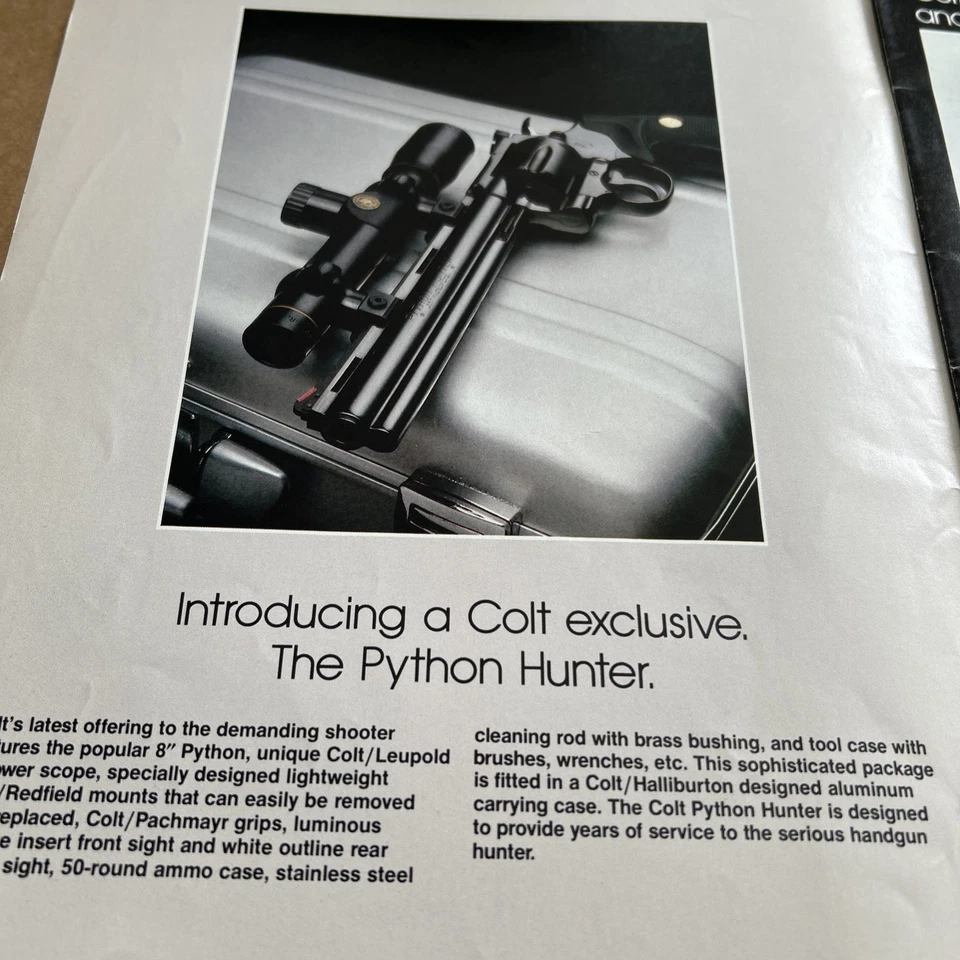 1981 COLT FIREARMS CATALOG, COLT WALKER, 1860 ARMY - Image 3 of 4