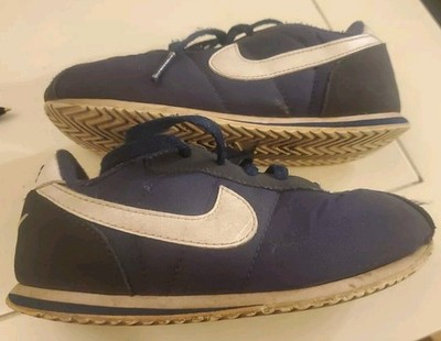 ULTRA RARE 2008 NIKE CORTEZ NYLON BLUE SHOES TODDLER SIZE 10C EMBROIDERED SWOOSH