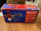 Vintage 1998 Coca-Cola Downrod Ceiling Fan 4 Blade SPORTSCAST NEW OPEN BOX