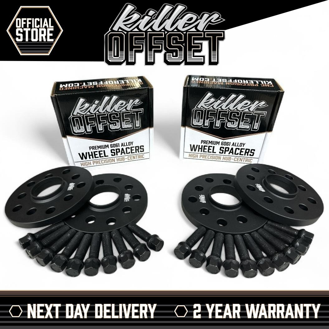 Separadores de rueda Killer Offset 12 mm 15 mm para VW 5x100 5x112 57,1 mm + pernos de radio