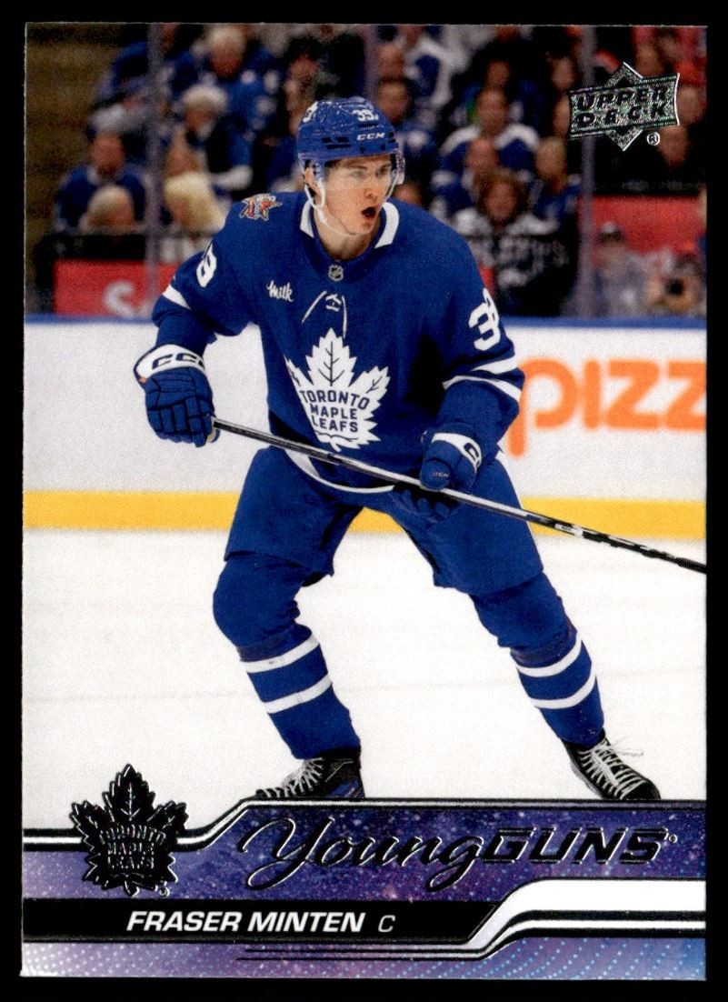 2023-24 Upper Deck Young Guns - Fraser Minten Rookie Toronto Maple Leafs #482